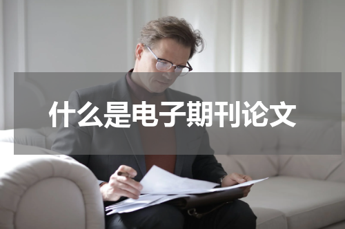 什么是电子期刊论文