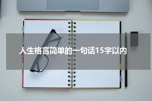 人生格言简单的一句话15字以内