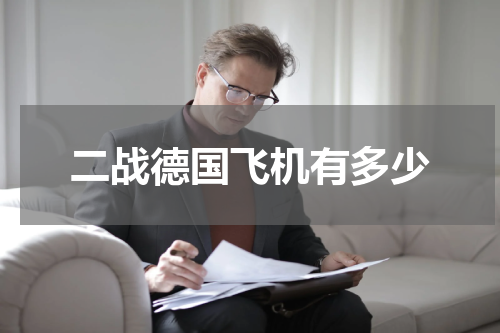 二战德国飞机有多少