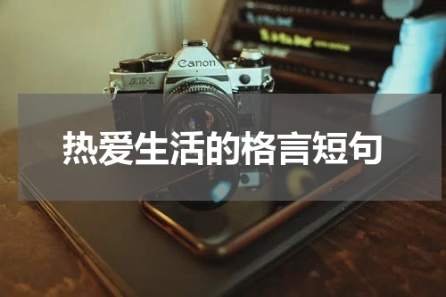 热爱生活的格言短句