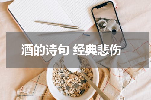 酒的诗句 经典悲伤