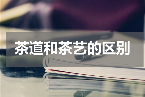 茶道和茶艺的区别