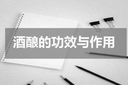 酒酿的功效与作用