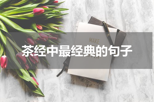 茶经中最经典的句子