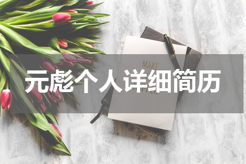 元彪个人详细简历