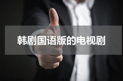 韩剧国语版的电视剧