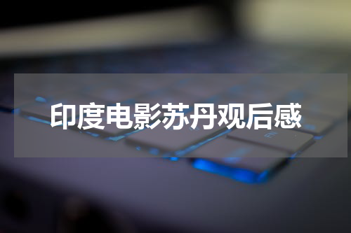 印度电影苏丹观后感