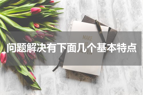 问题解决有下面几个基本特点