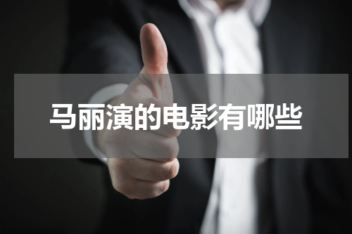马丽演的电影有哪些