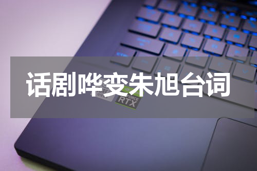 话剧哗变朱旭台词