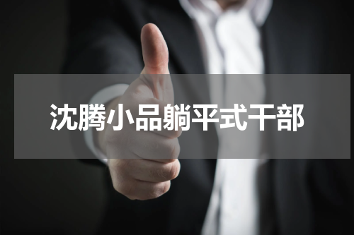 沈腾小品躺平式干部