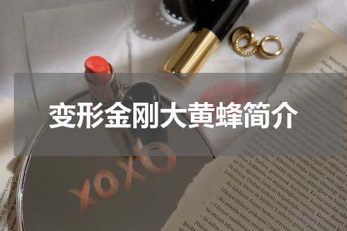 变形金刚大黄蜂简介
