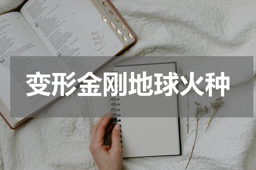 变形金刚地球火种