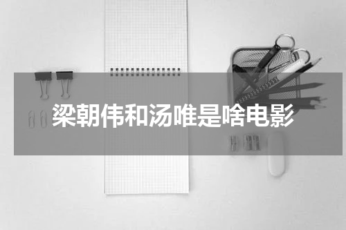 梁朝伟和汤唯是啥电影