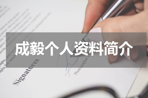 成毅个人资料简介