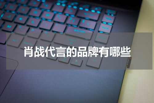 肖战代言的品牌有哪些