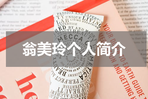 翁美玲个人简介