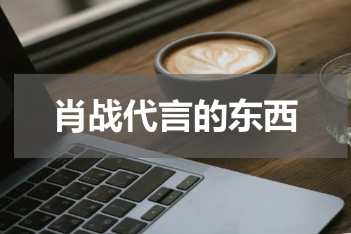 肖战代言的东西