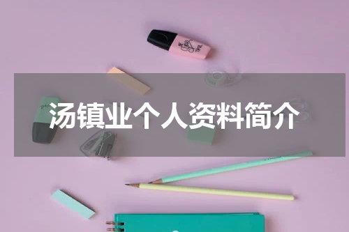 汤镇业个人资料简介