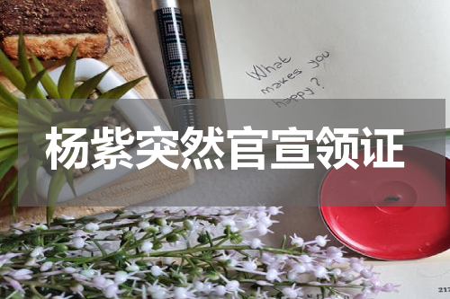 杨紫突然官宣领证