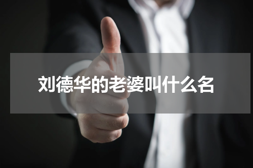 刘德华的老婆叫什么名