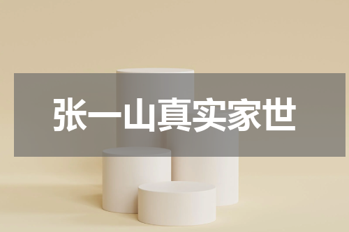 张一山真实家世