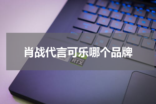 肖战代言可乐哪个品牌