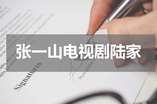 张一山电视剧陆家