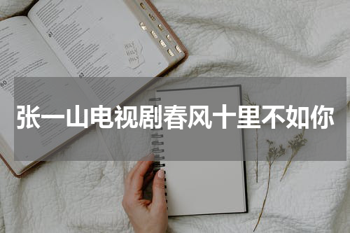 张一山电视剧春风十里不如你