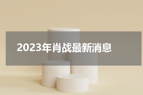 2023年肖战最新消息