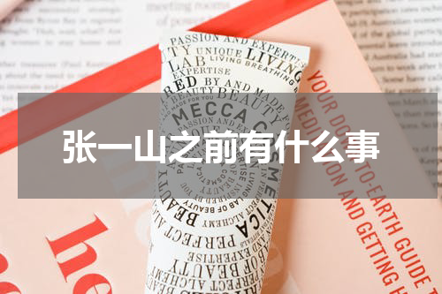 张一山之前有什么事