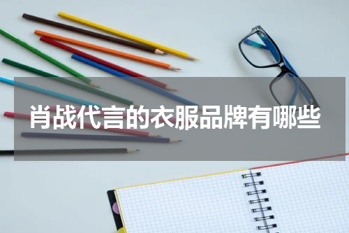 肖战代言的衣服品牌有哪些