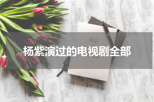 杨紫演过的电视剧全部