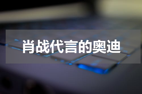 肖战代言的奥迪