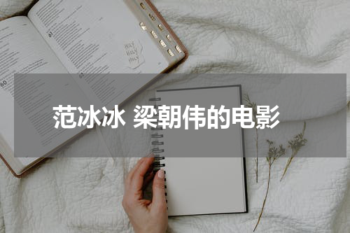 范冰冰 梁朝伟的电影