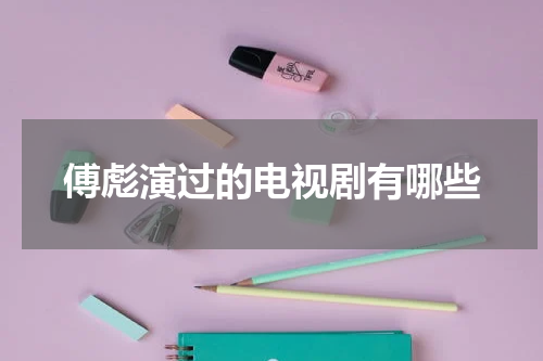 傅彪演过的电视剧有哪些