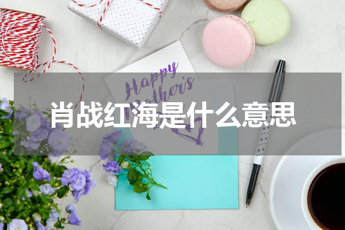 肖战红海是什么意思