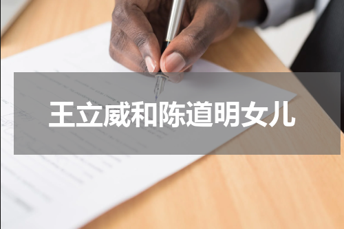 王立威和陈道明女儿