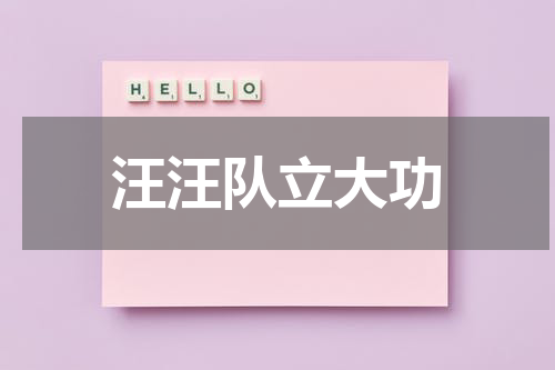 汪汪队立大功