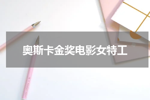 奥斯卡金奖电影女特工