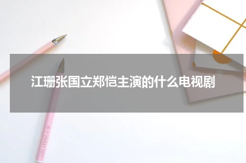 江珊张国立郑恺主演的什么电视剧