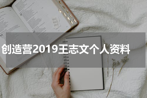 创造营2019王志文个人资料