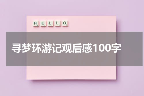 寻梦环游记观后感100字