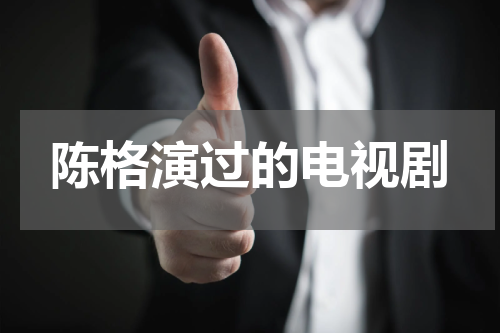陈格演过的电视剧