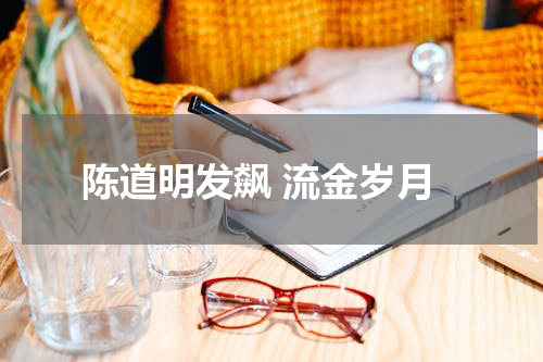 陈道明发飙 流金岁月