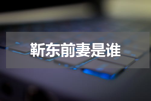 靳东前妻是谁