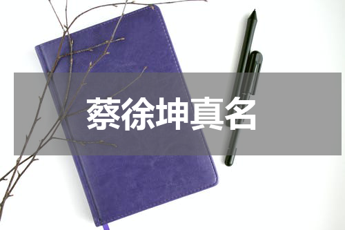 蔡徐坤真名
