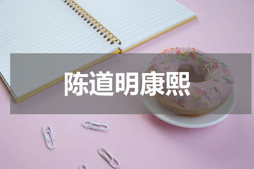 陈道明康熙