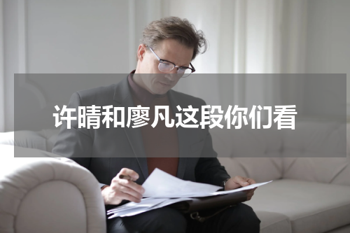 许晴和廖凡这段你们看