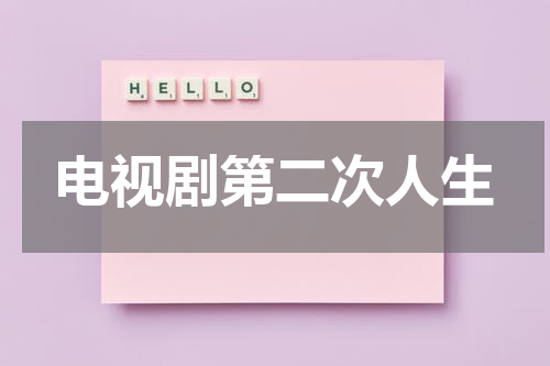 电视剧第二次人生